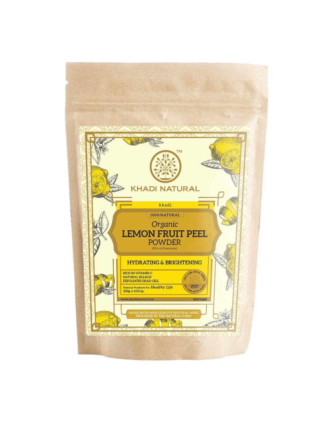 khadi natural herbal lemon fruit peel organic powder