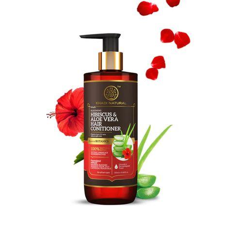 khadi natural hibiscus & aloe vera hair conditioner | 310 ml