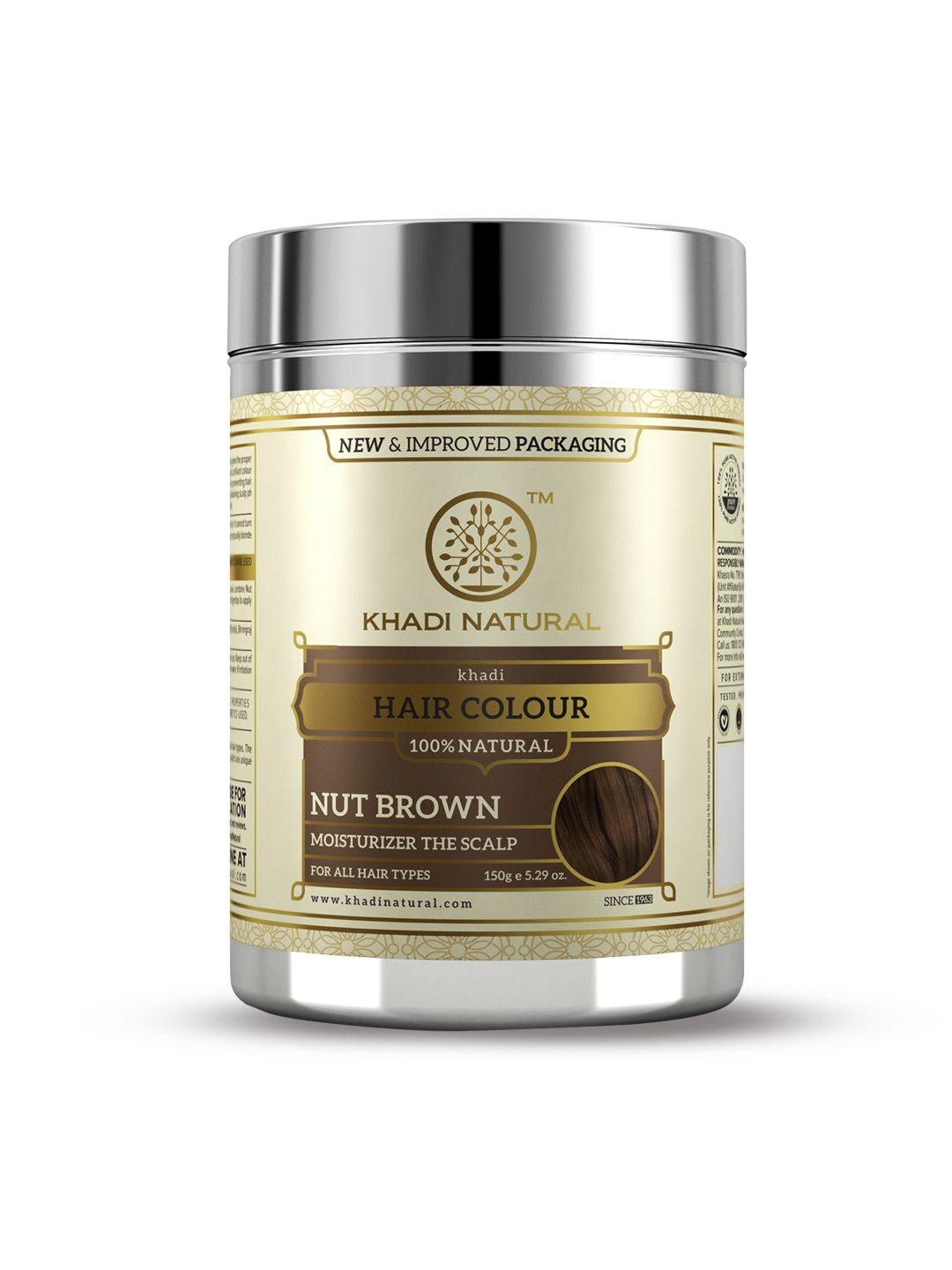 khadi natural nut brown henna herbal sustainable hair color 150 g