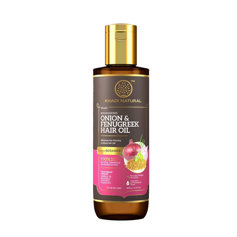 khadi natural onion & fenugreek hair oil