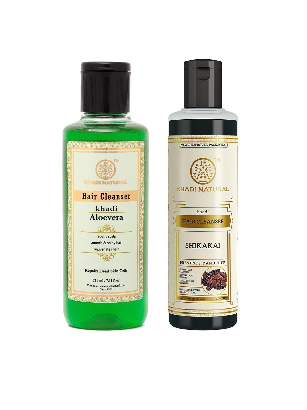 khadi natural set of 2 natural hair cleansers 210 ml each