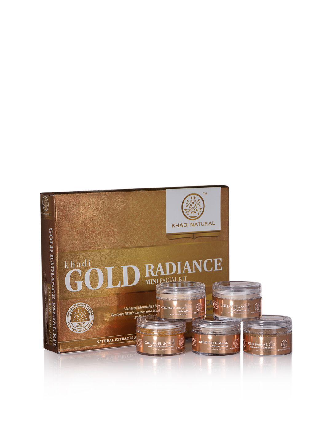 khadi natural sustainable unisex ayurvedic goal radiance mini facial kit