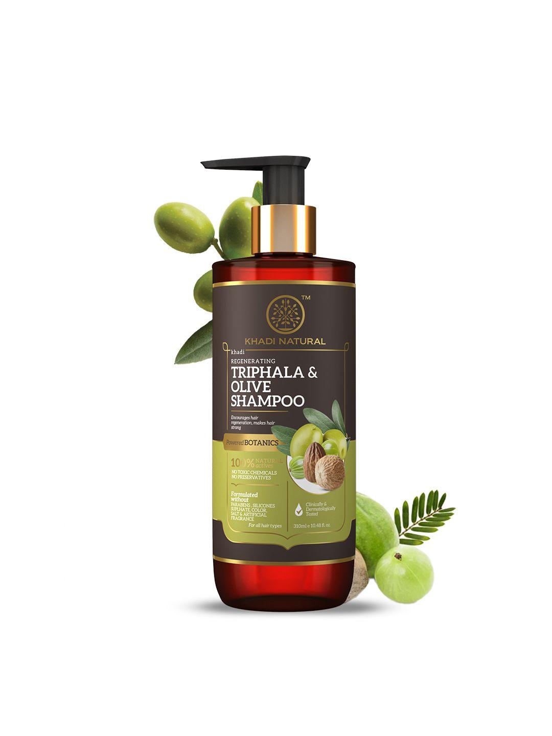 khadi natural triphala & olive shampoo - 310 ml