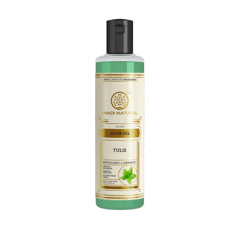 khadi natural tulsi herbal hair oil