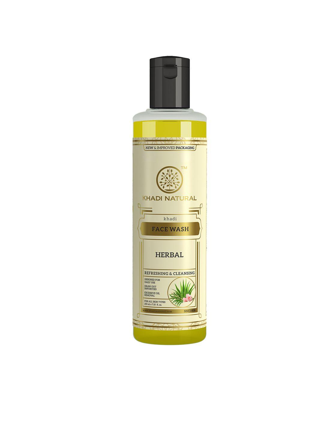 khadi natural unisex ayurvedic herbal face wash 210 ml