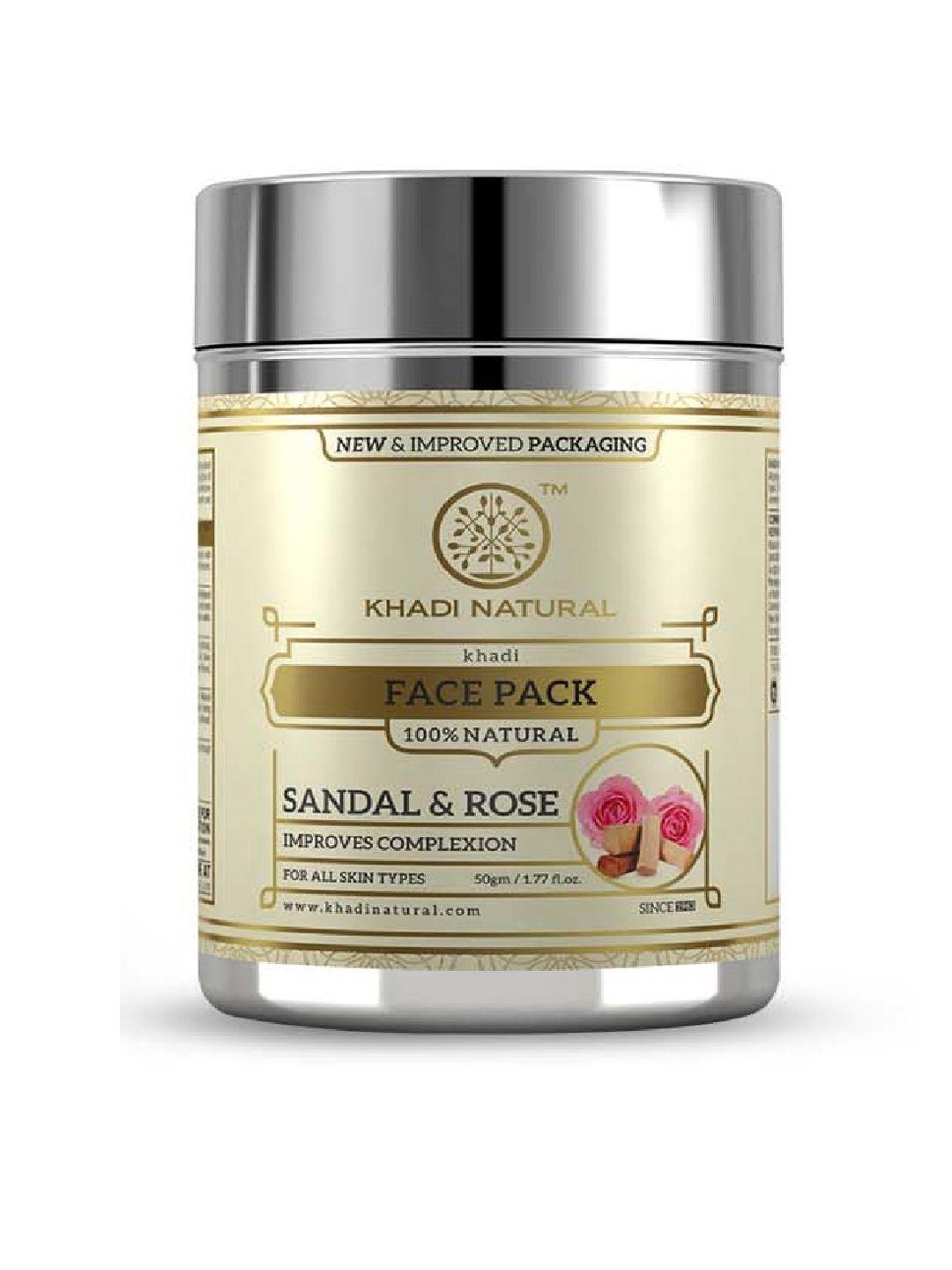 khadi natural unisex rose herbal face mask 50 g