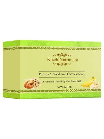 khadi nutriment banana almond and oatmeal soap (125 g)