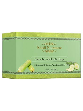 khadi nutriment cucumber soap,125 gm soap for unisex (pack of 1)