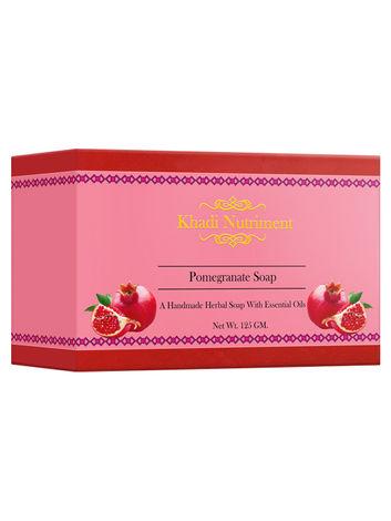 khadi nutriment pomegranate soap, 125 gm soap for unisex (pack of 1)