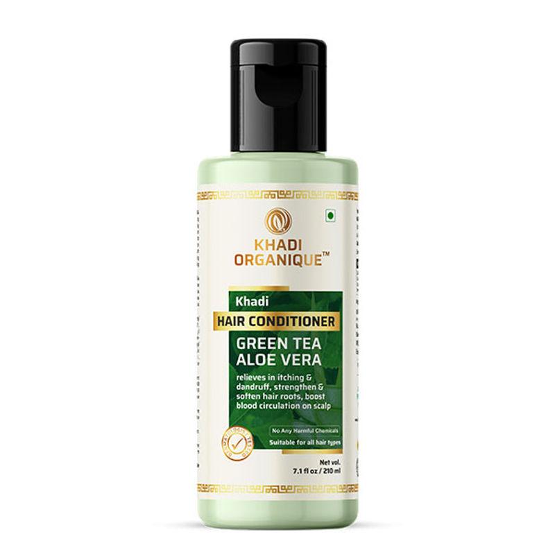 khadi organique green tea aloevera hair conditioner