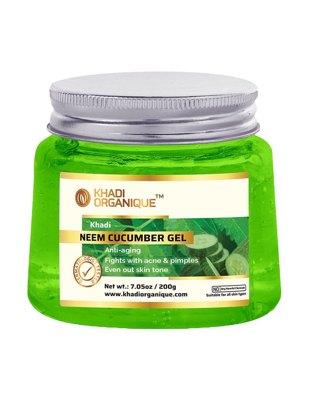 khadi organique neem cucumber face gel for acne & pimples - 200g