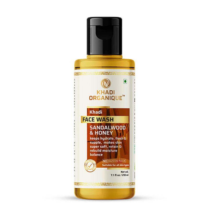 khadi organique sandalwood & honey face wash