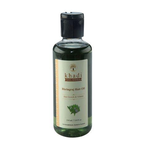 khadi shuddha bhringraj hair oil pack of 2 (420 ml)