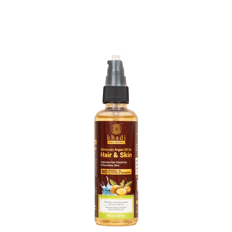 khadi shuddha moroccan argan oil for hair & skin