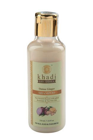 khadi shuddha onion ginger shampoo - no sls sles & paraben