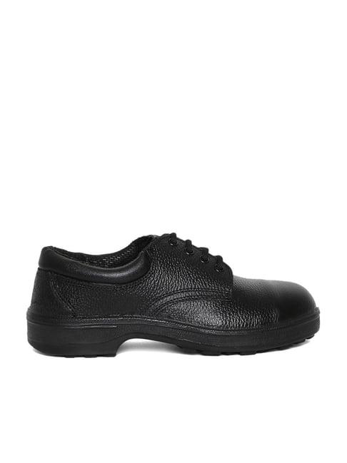 khadim men's black derby shoes
