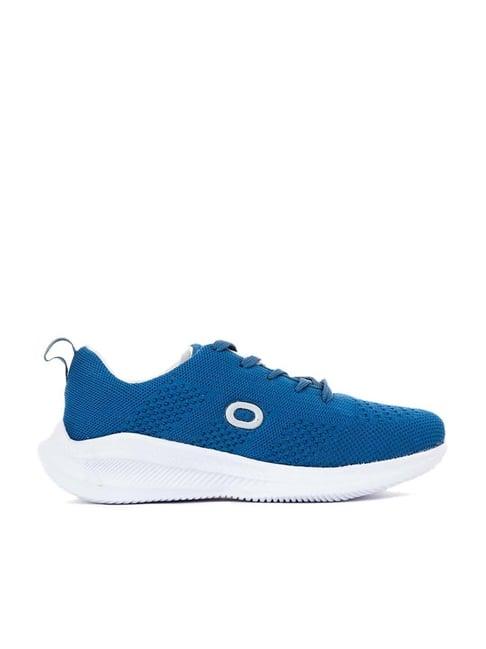 khadim men's blue running shoes