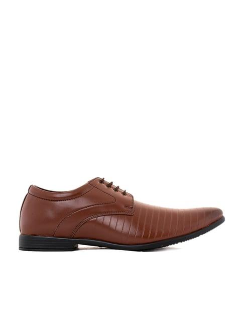 khadim men's brown derby shoes