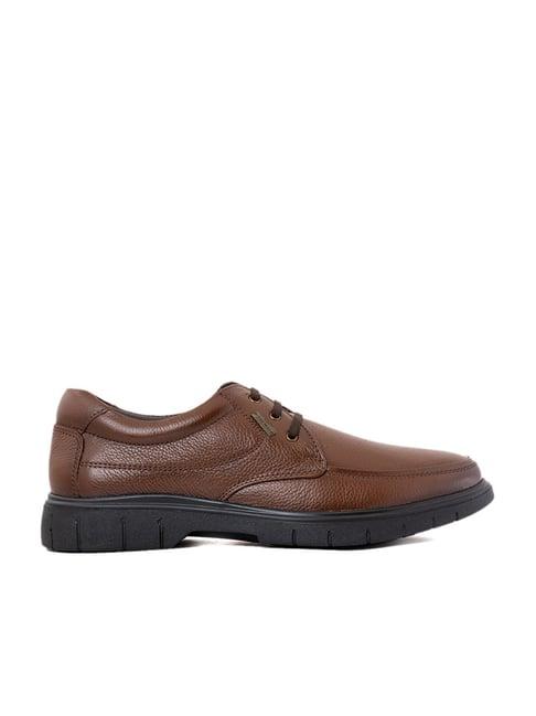 khadim men's brown derby shoes