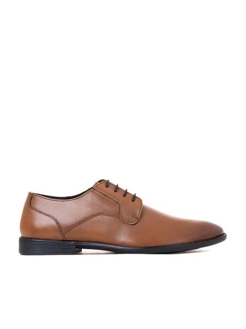 khadim men's brown derby shoes