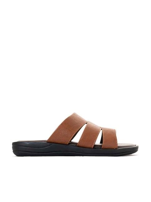 khadim men's brown toe ring sandals