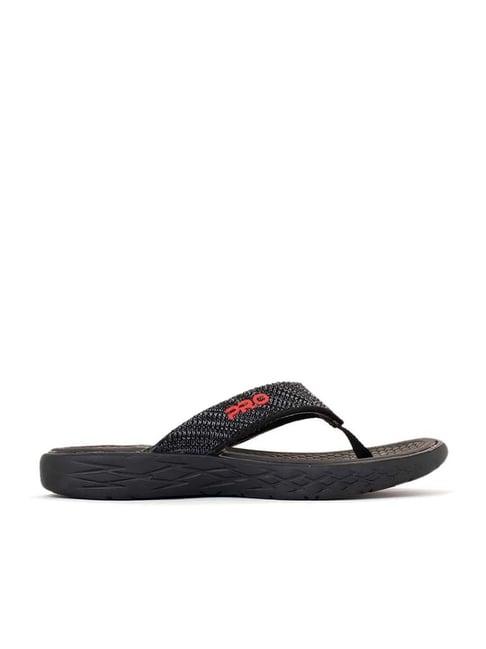 khadim men's grey flip flops