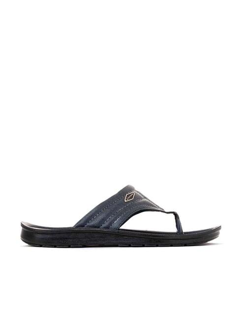 khadim men's navy thong sandals