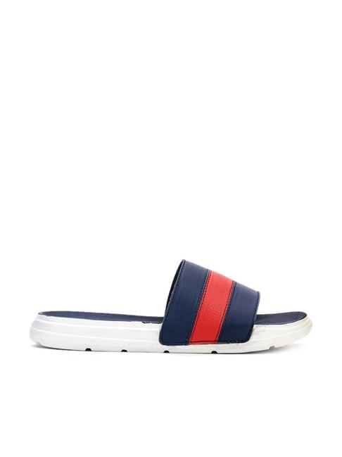 khadim men's pro navy slides