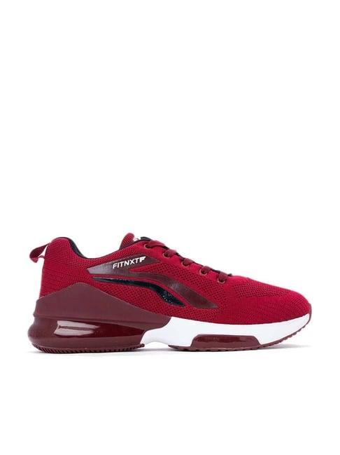 khadim men's red running shoes