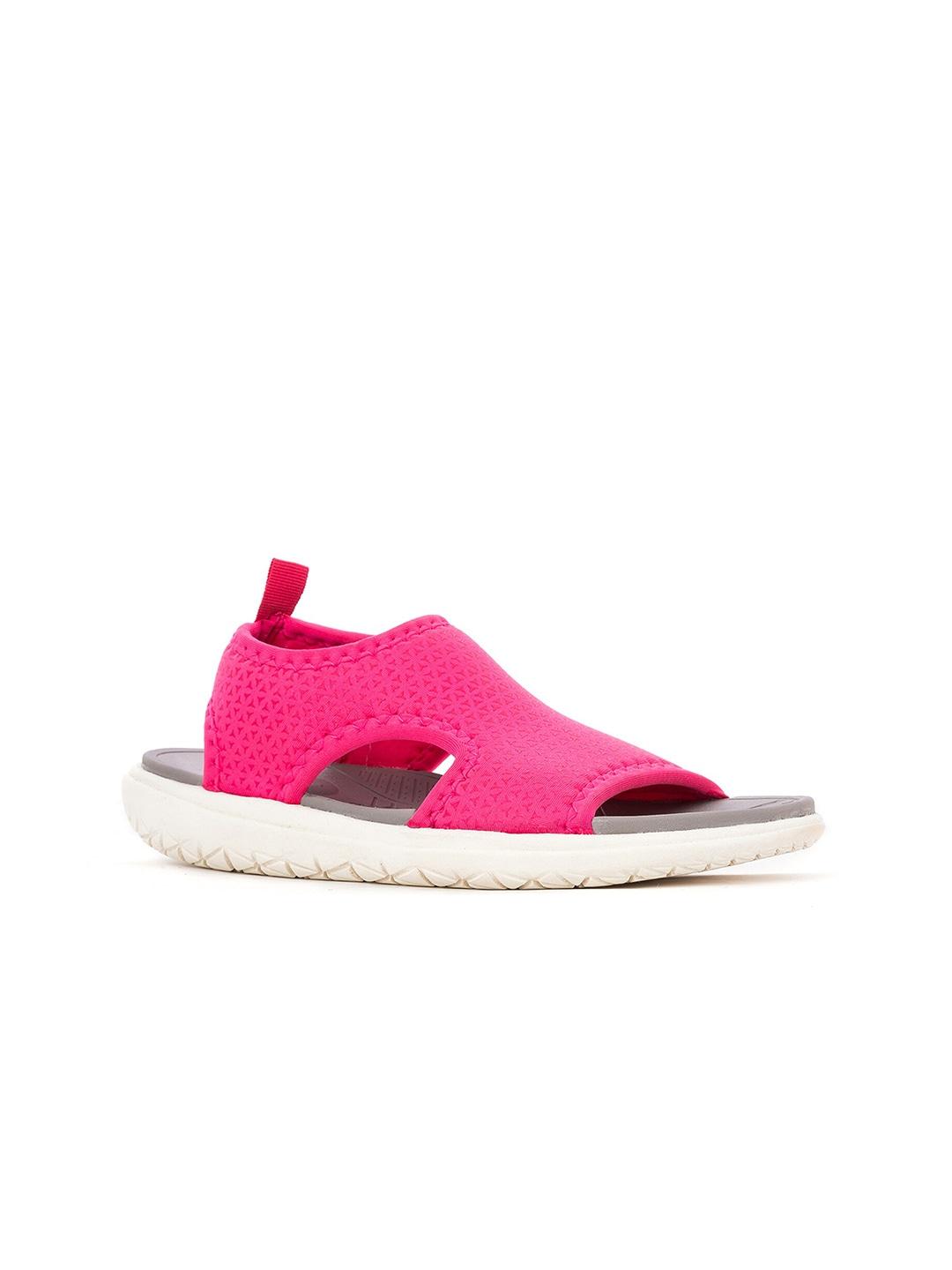 khadims women pink & white comfort sandals
