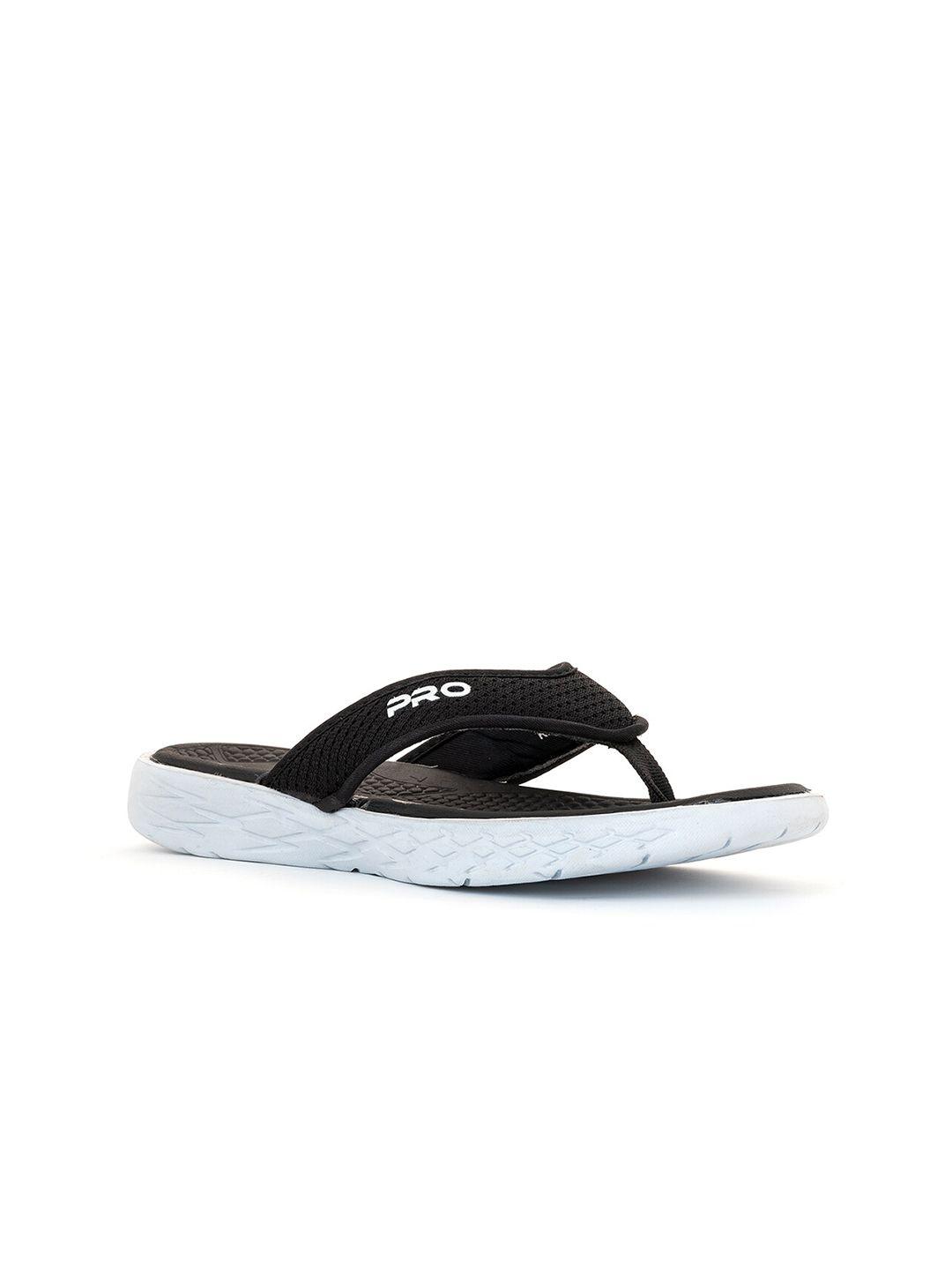 khadims men black & white thong flip-flops