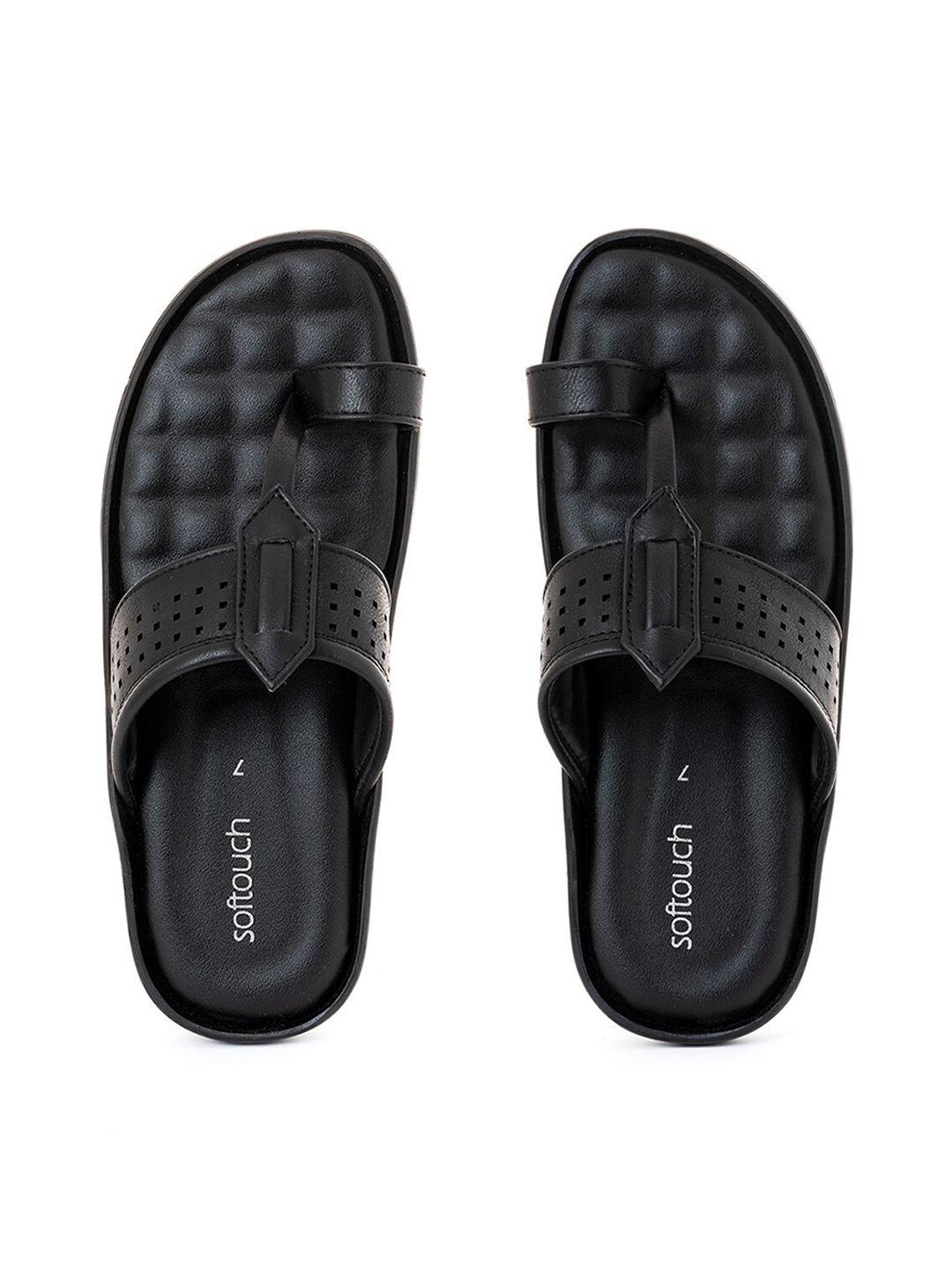 khadims men black comfort sandals