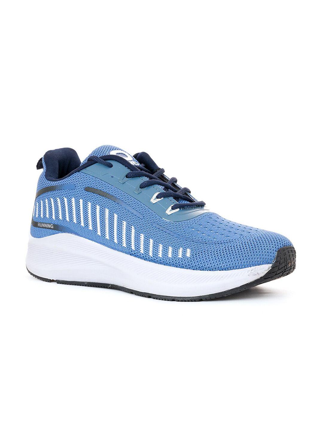 khadims men blue textile running shoes