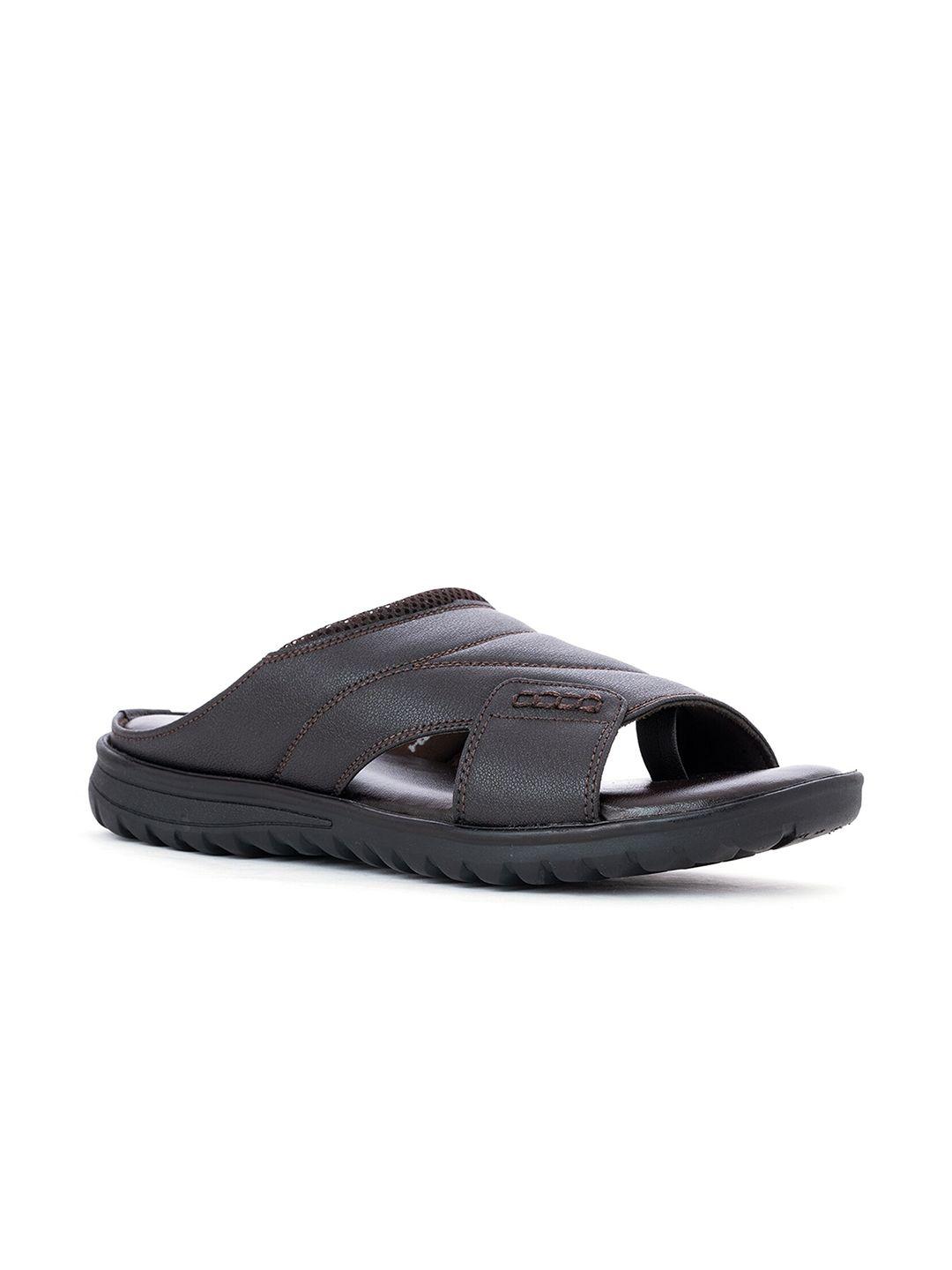 khadims men brown comfort sandals