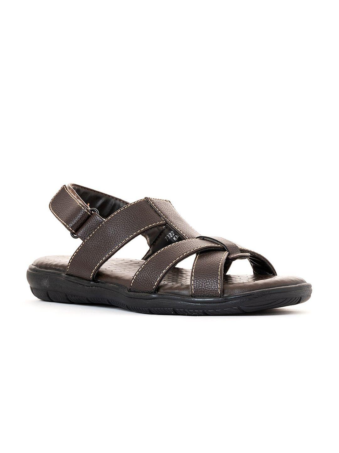 khadims men brown comfort sandals