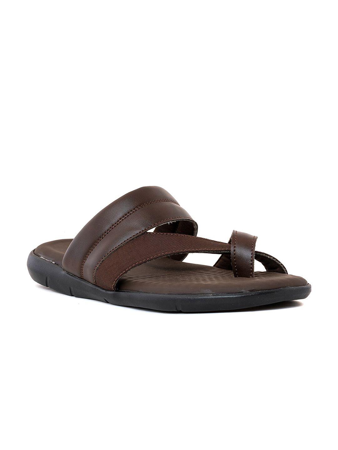 khadims men brown comfort sandals