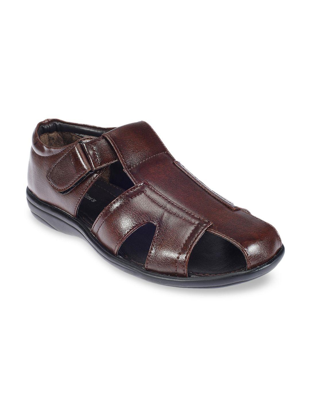 khadims men brown comfort sandals