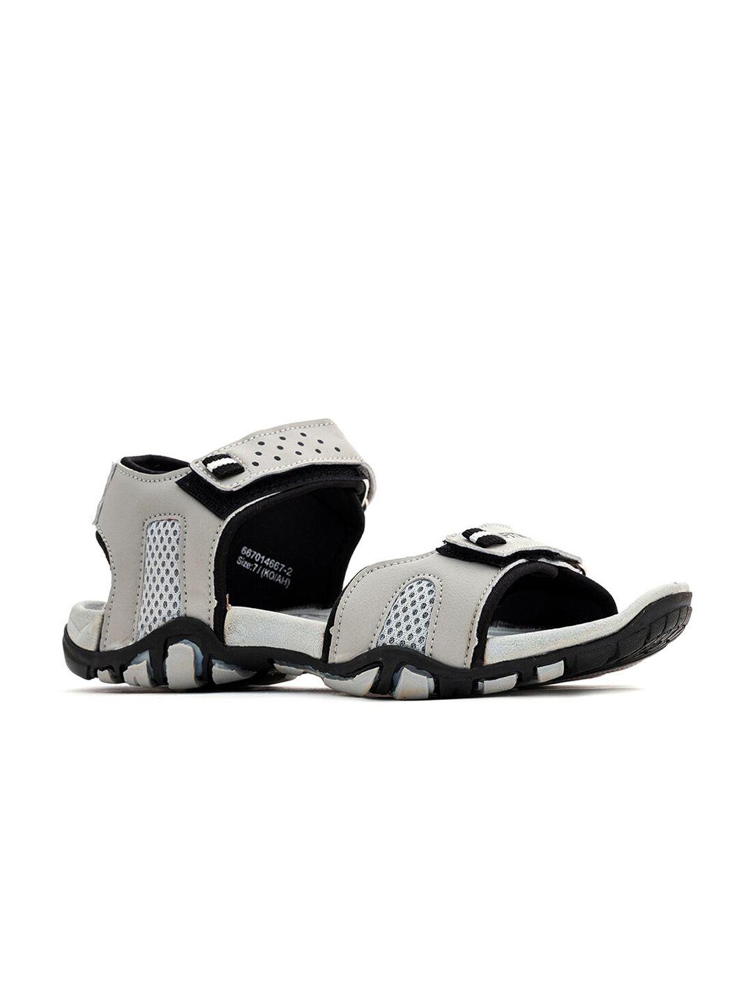 khadims men grey & white sports sandals