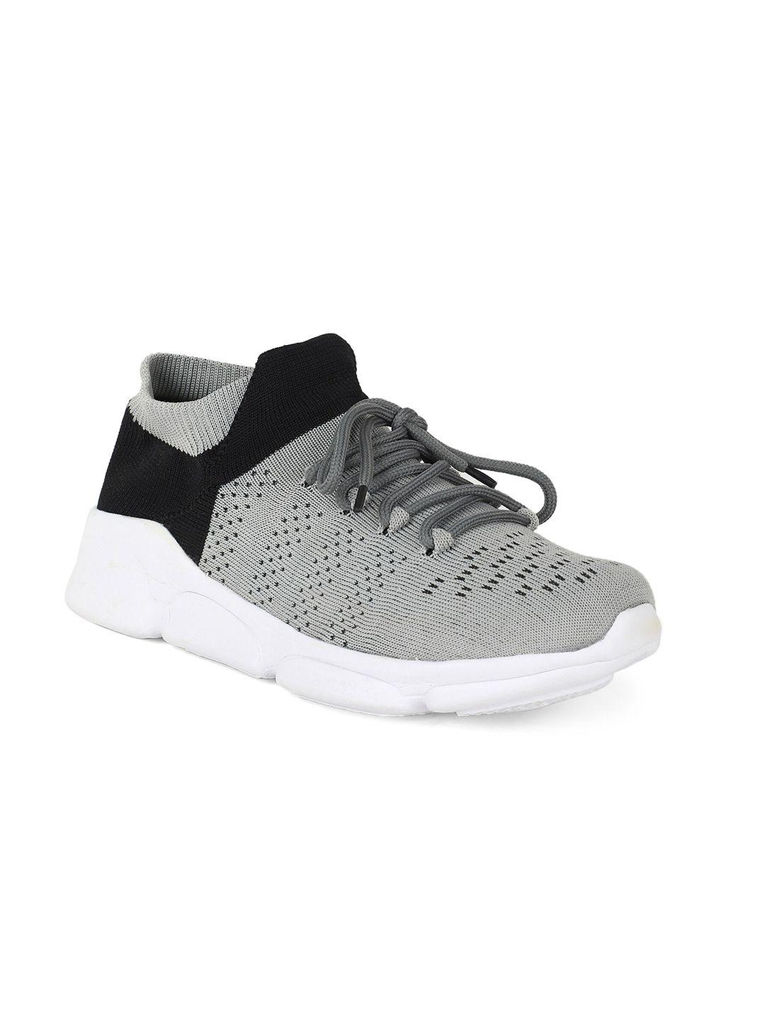 khadims men grey textile walking non-marking shoes