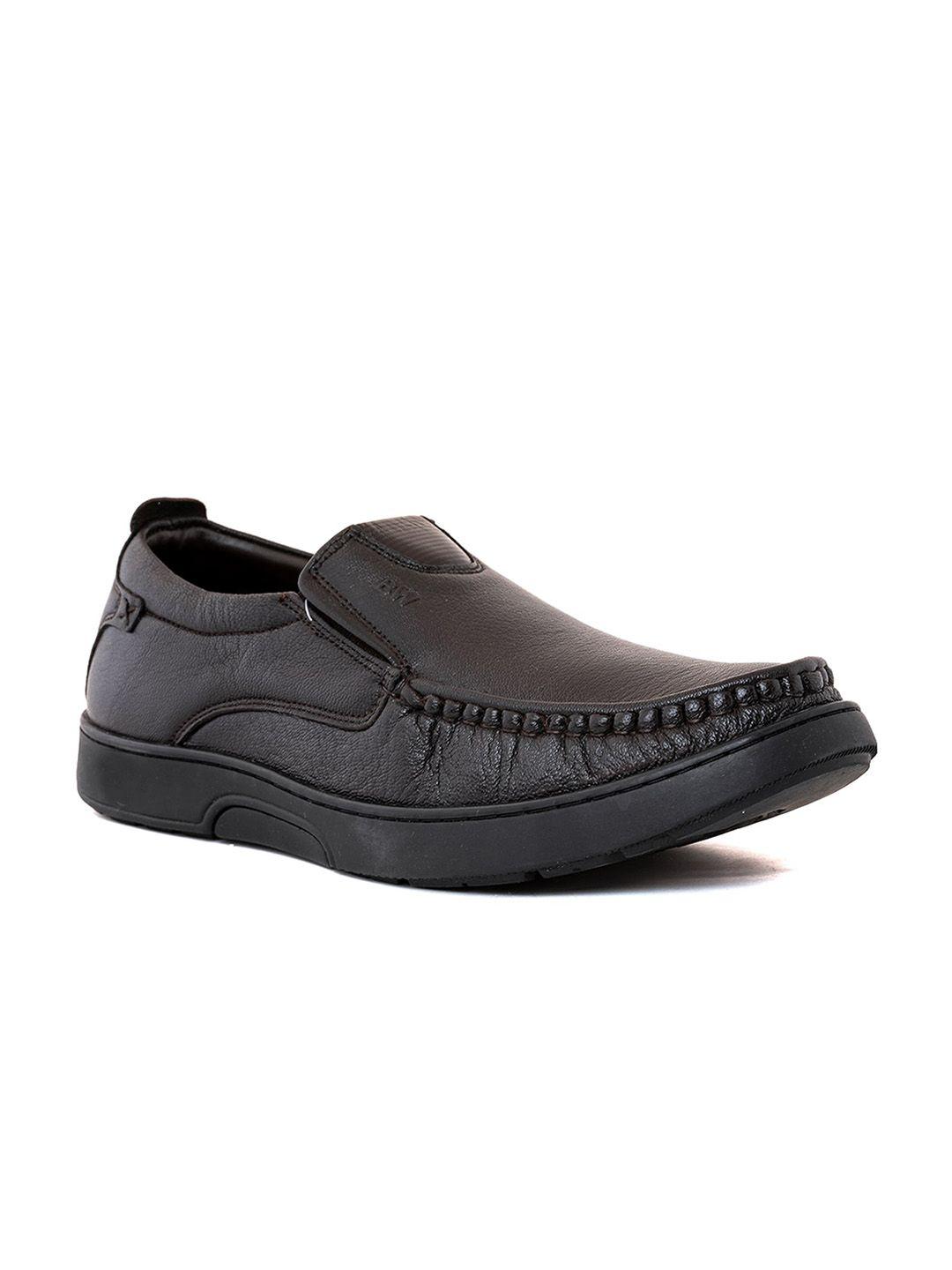 khadims men leather formal slip-on shoes