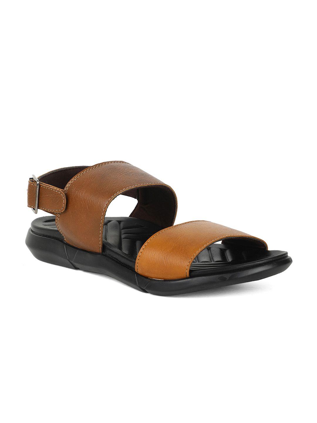 khadims men tan brown comfort sandals