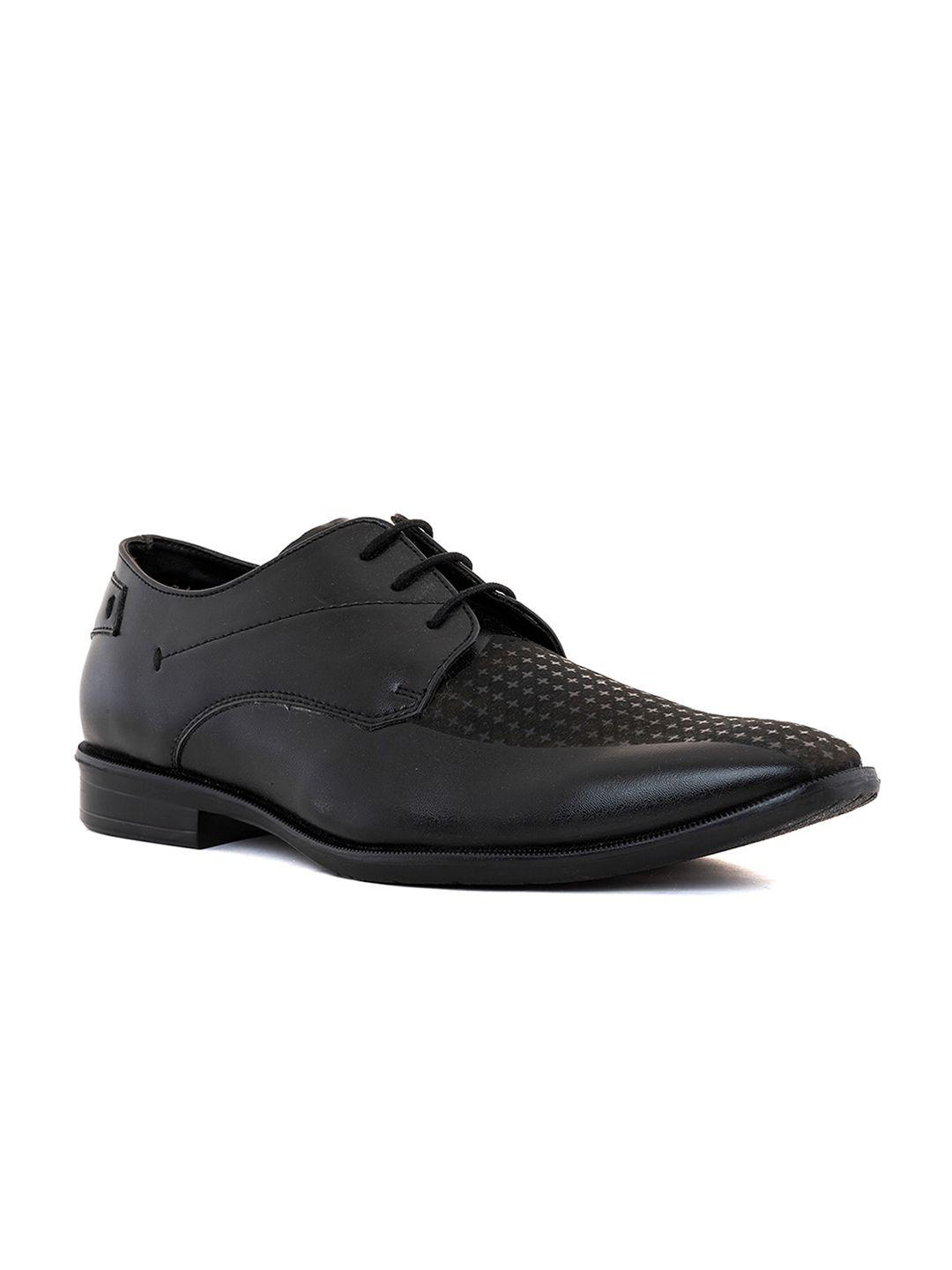 khadims men textured formal derbys