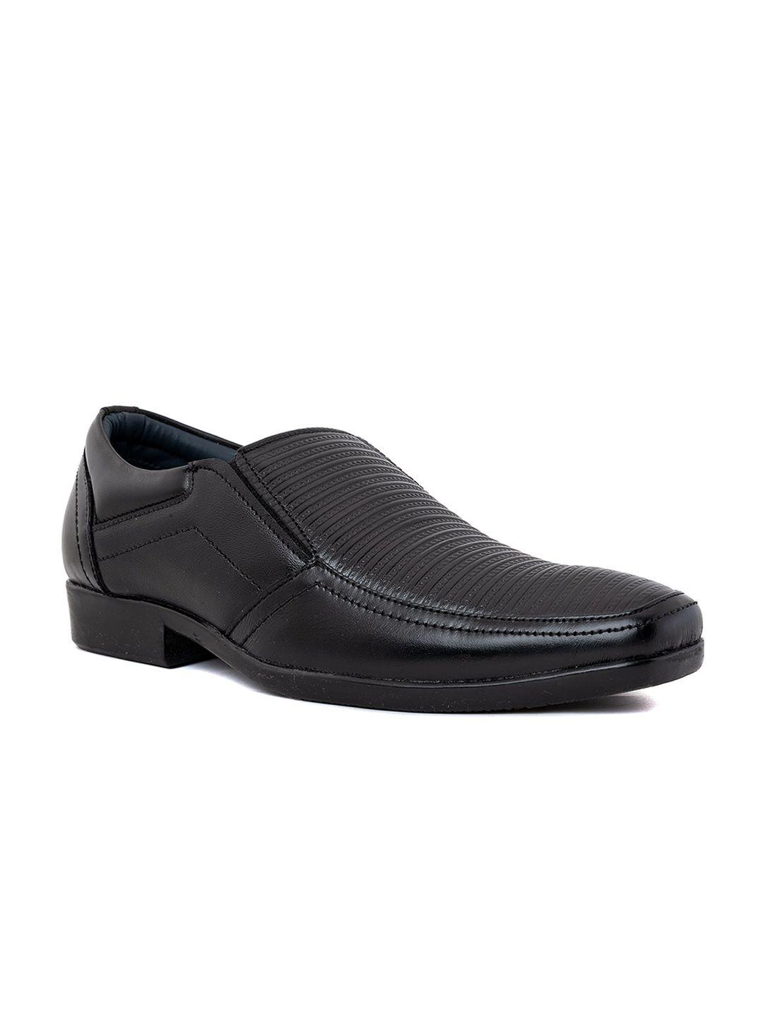 khadims men textured formal slip on shoes