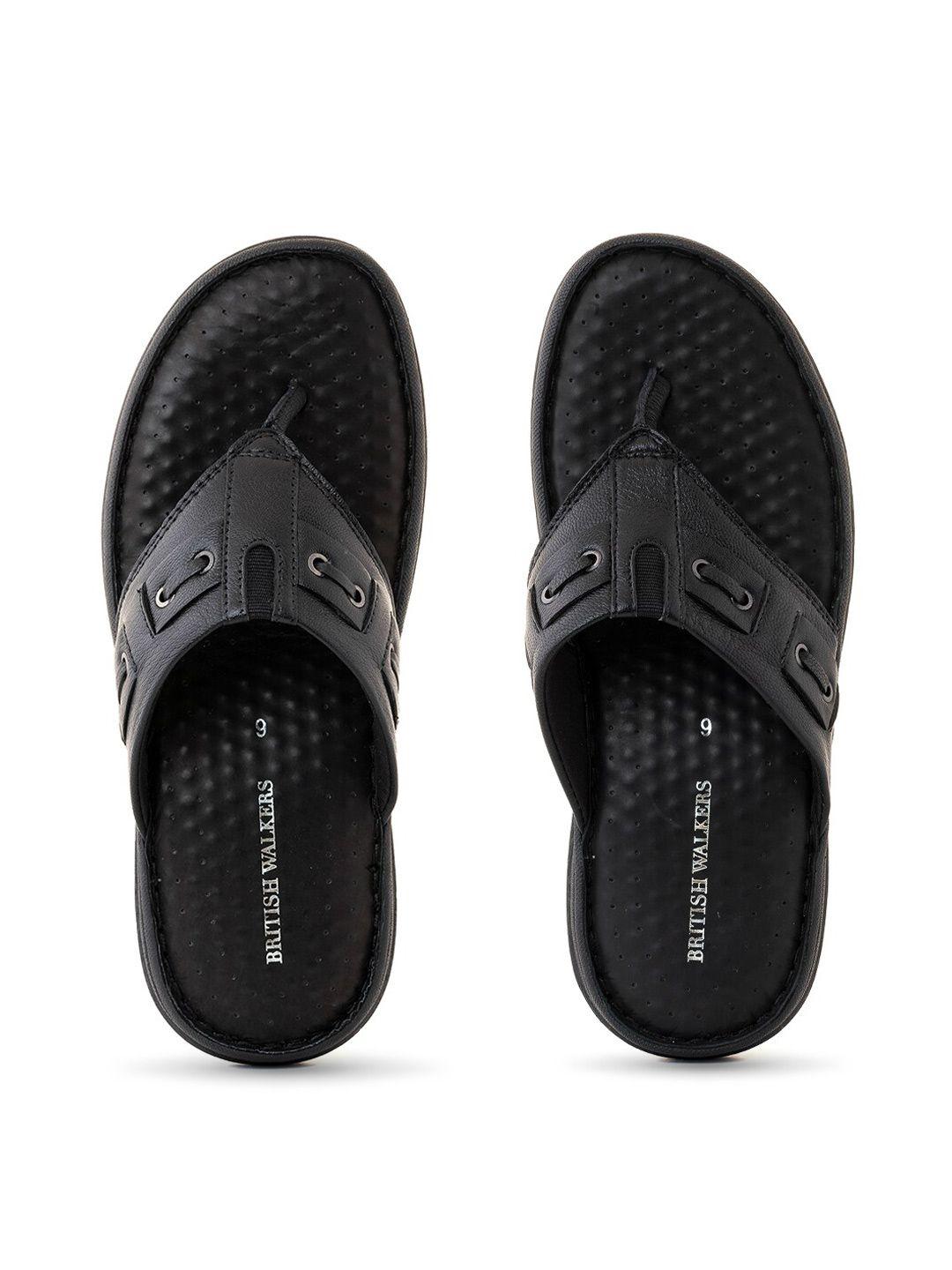 khadims men textured leather comfort sandals