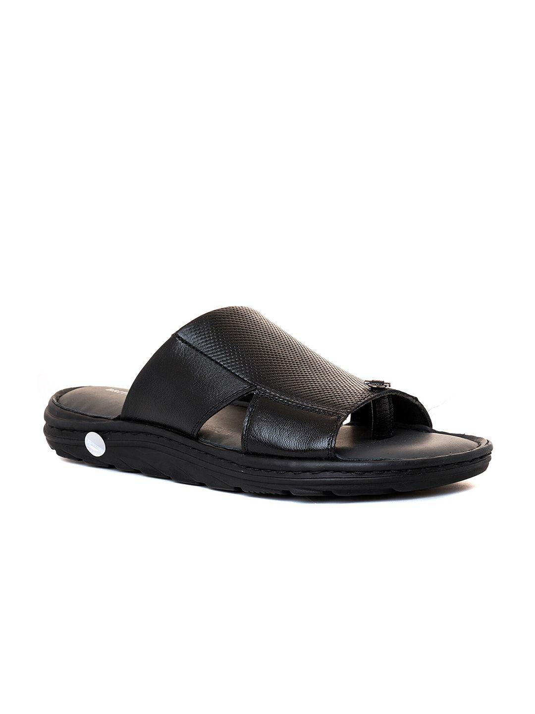 khadims men textured leather comfort sandals