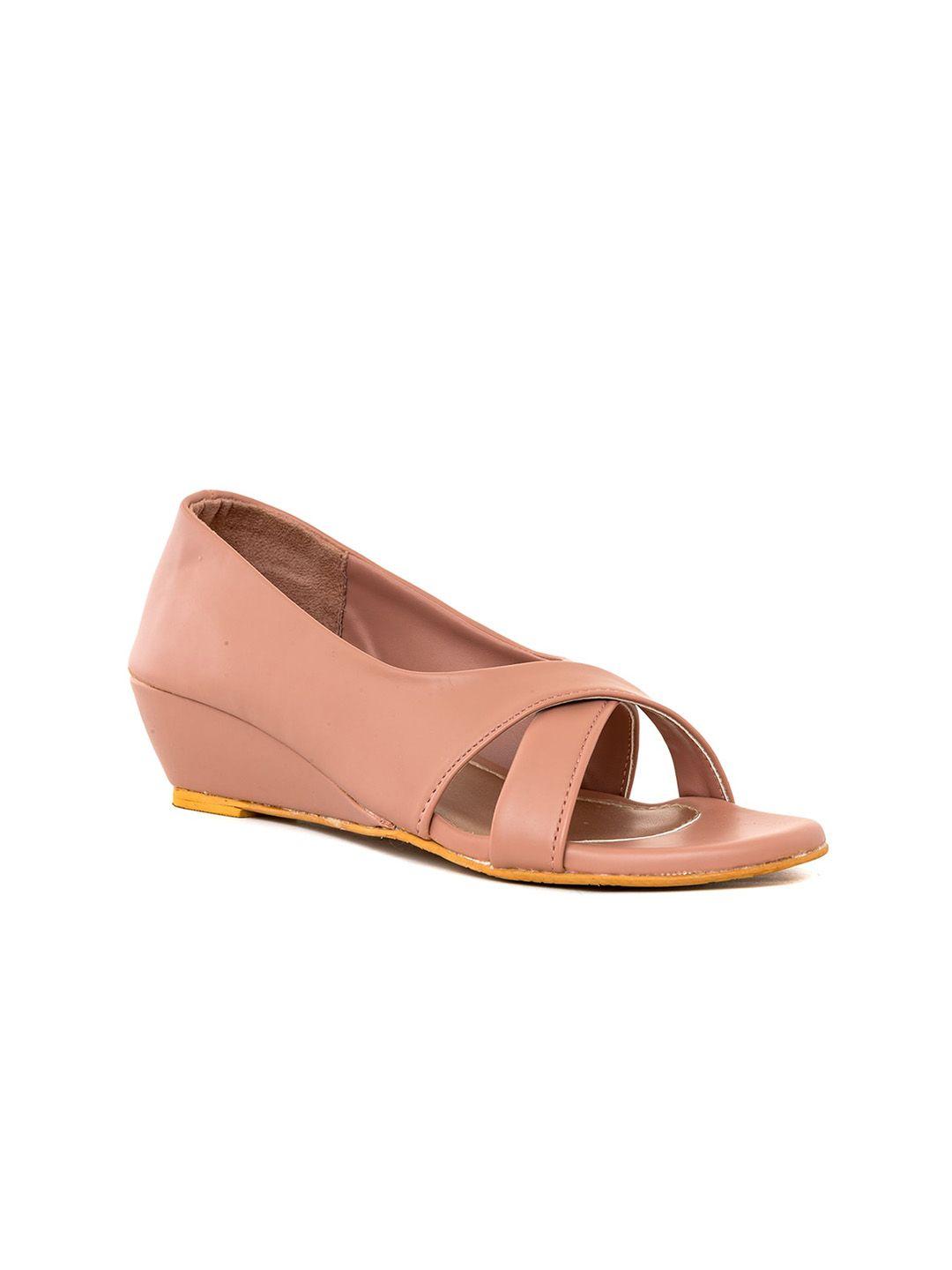 khadims open toe wedge heels