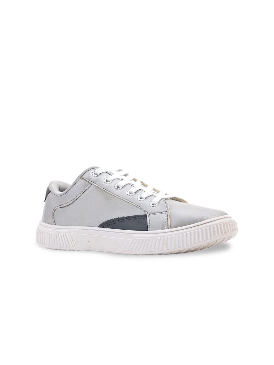 khadims women grey colourblocked sneakers