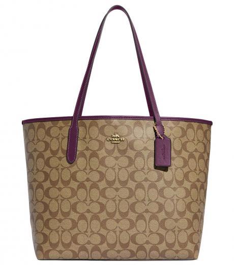 khaki city large tote