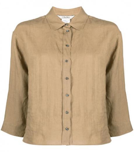 khaki khaki solid shirt