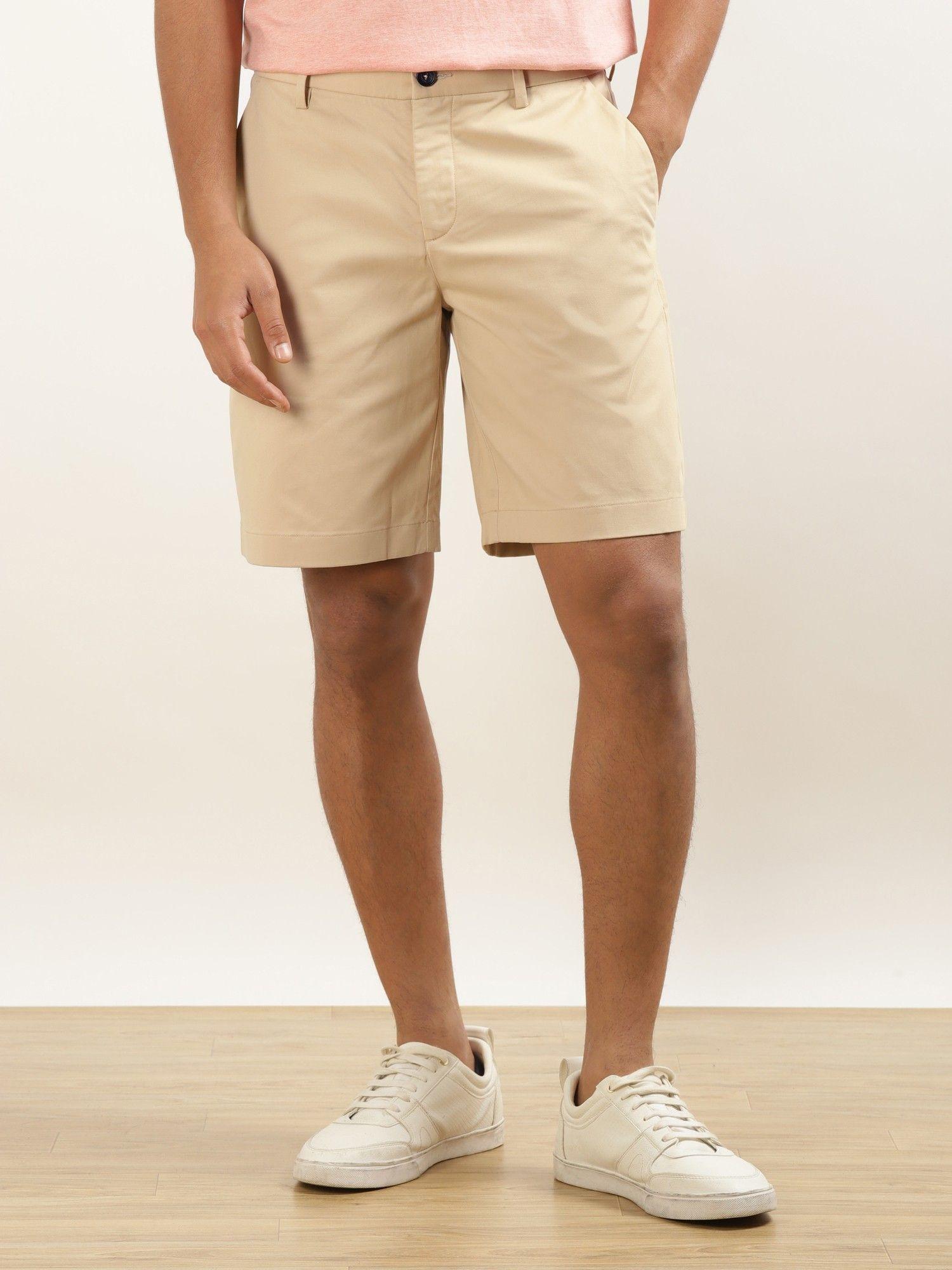 khaki men's casual shorts
